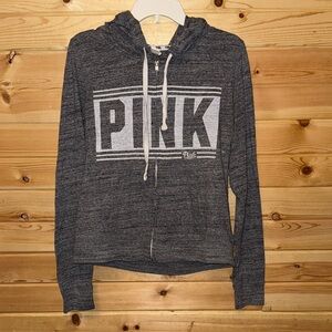 Victoria's Secret Dark Gray PINK Zip-Up Hoodie